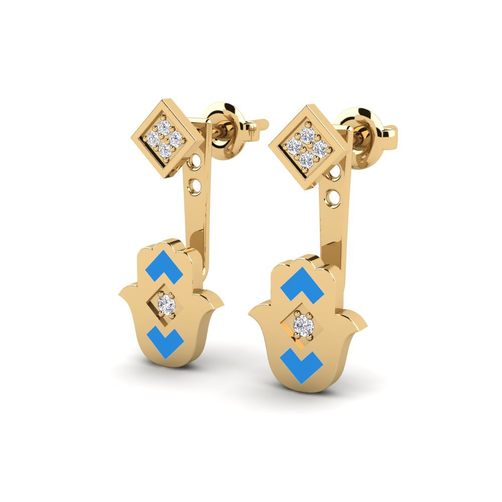 14ct Yellow Gold Women's Earring Vrijdog