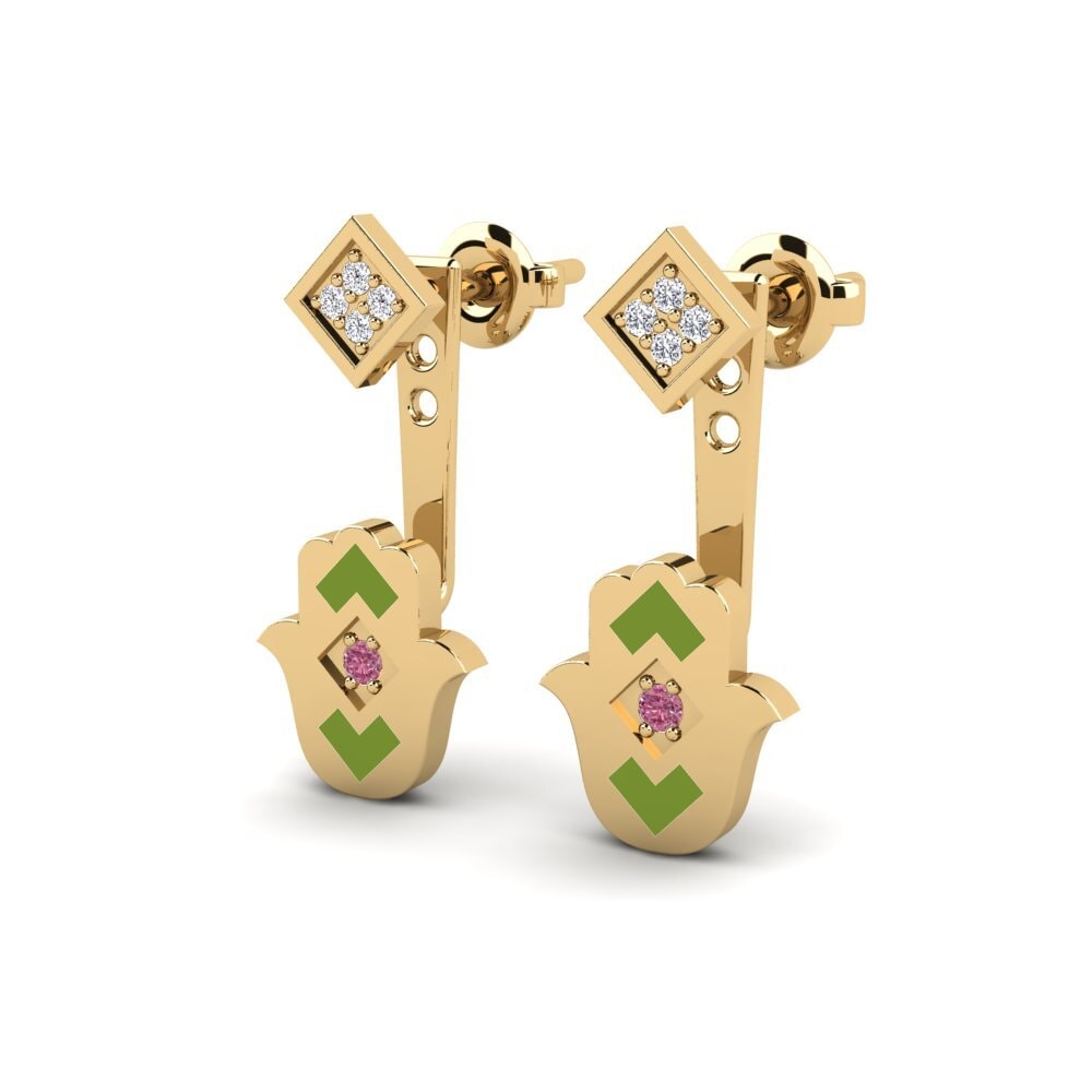 Rhodolite Garnet Women's Earring Vrijdog