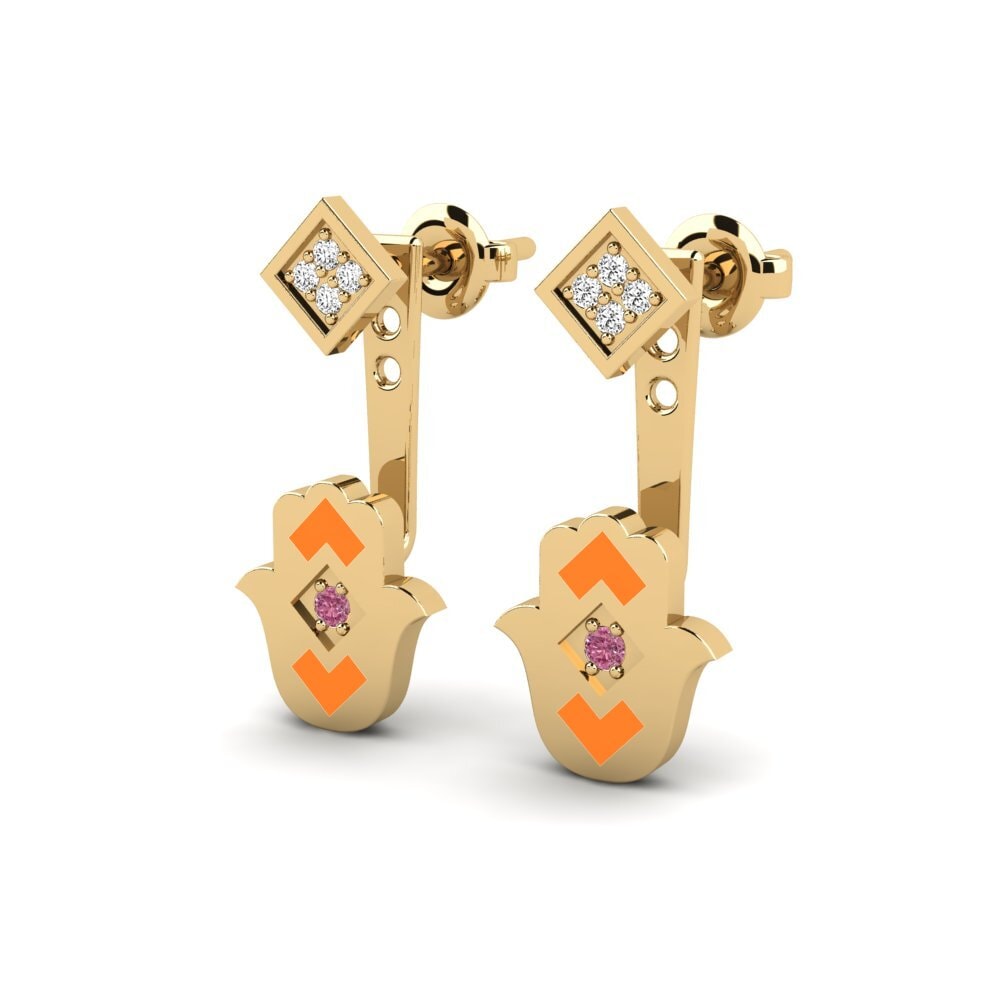 Rhodolite Garnet Women's Earring Vrijdog
