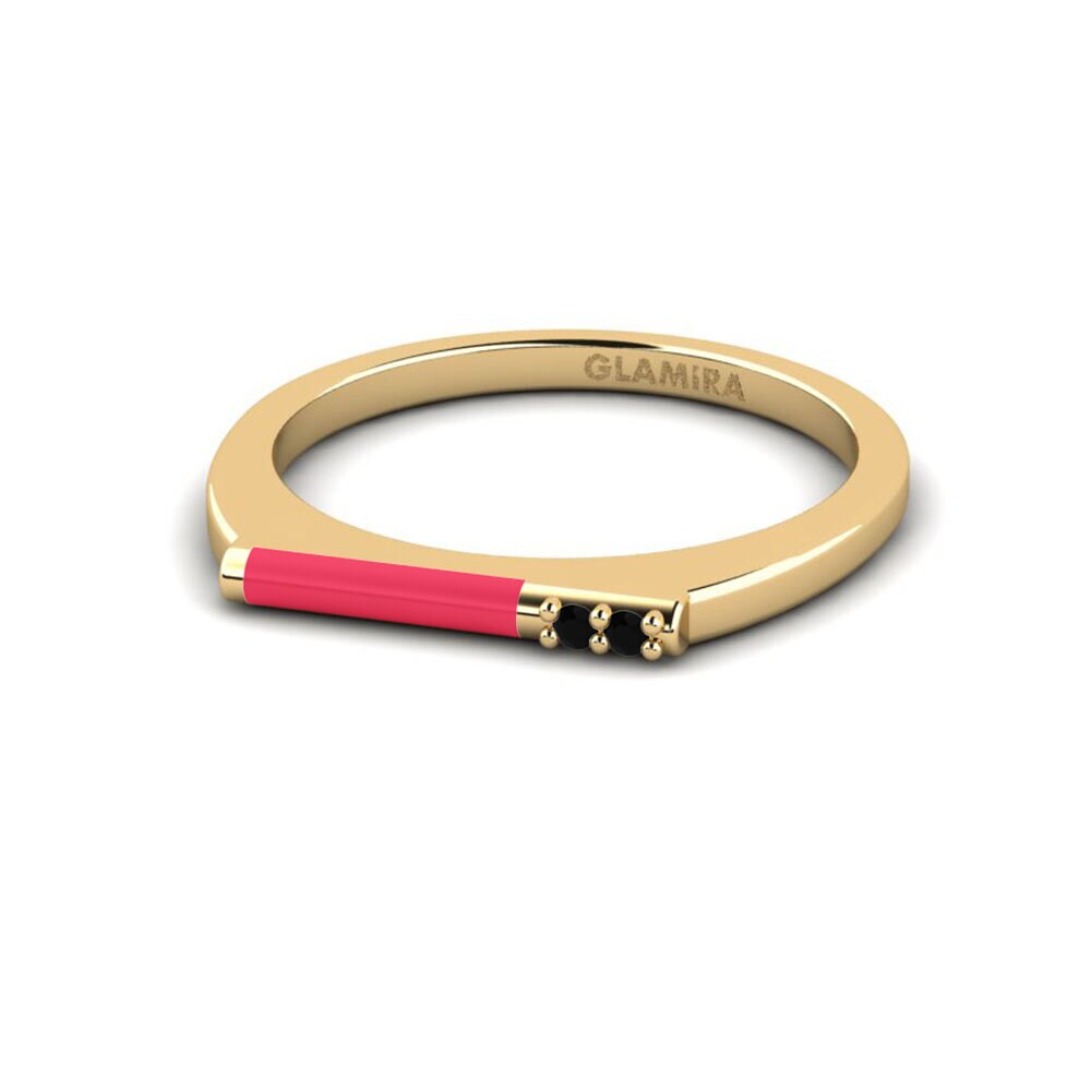 Schwarzer Saphir Pinker Ring Vryonisi