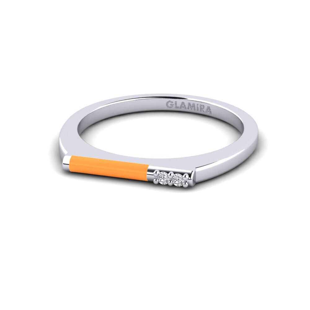 Weiß-Silber Pinker Ring Vryonisi