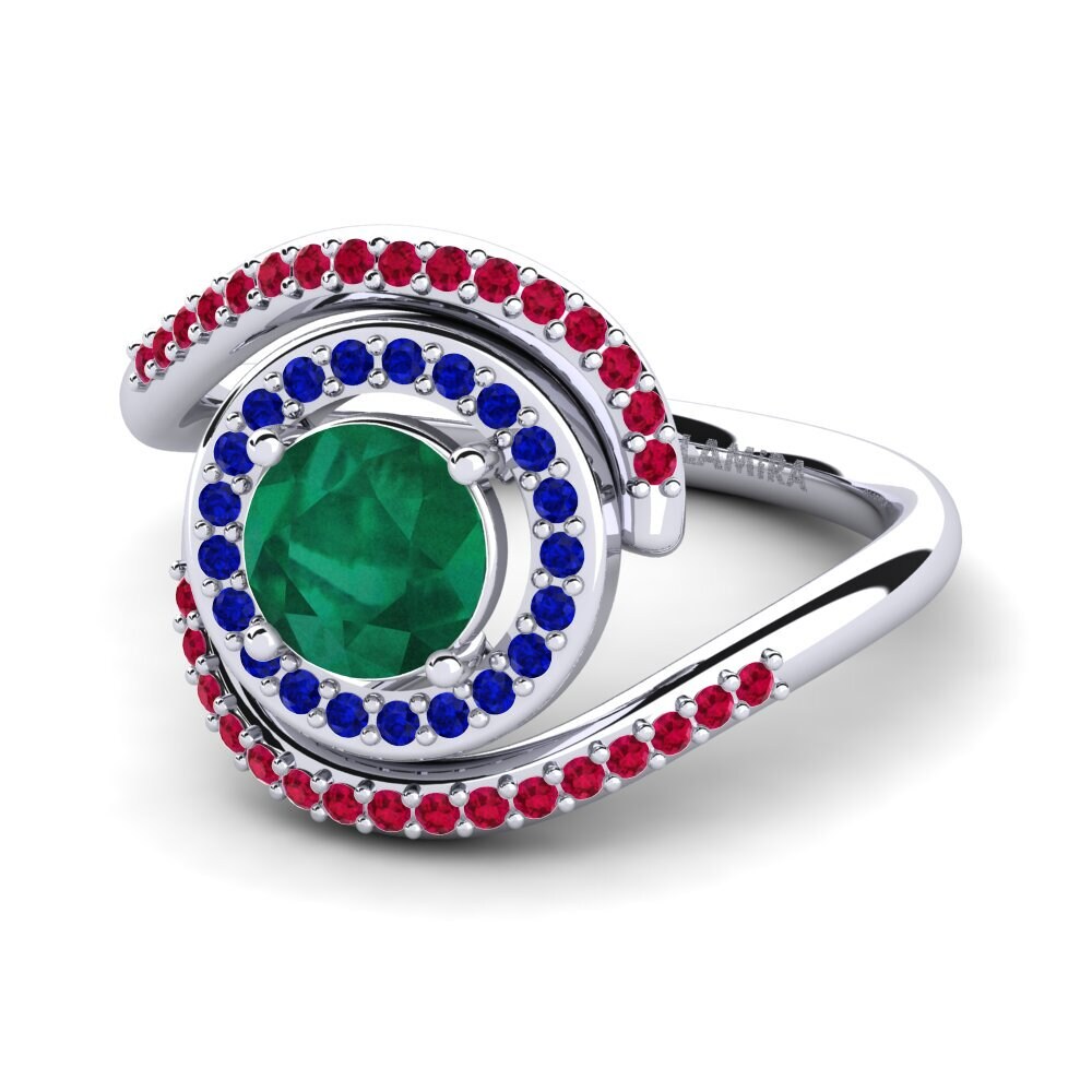 Emerald Engagement Ring Vulnavia