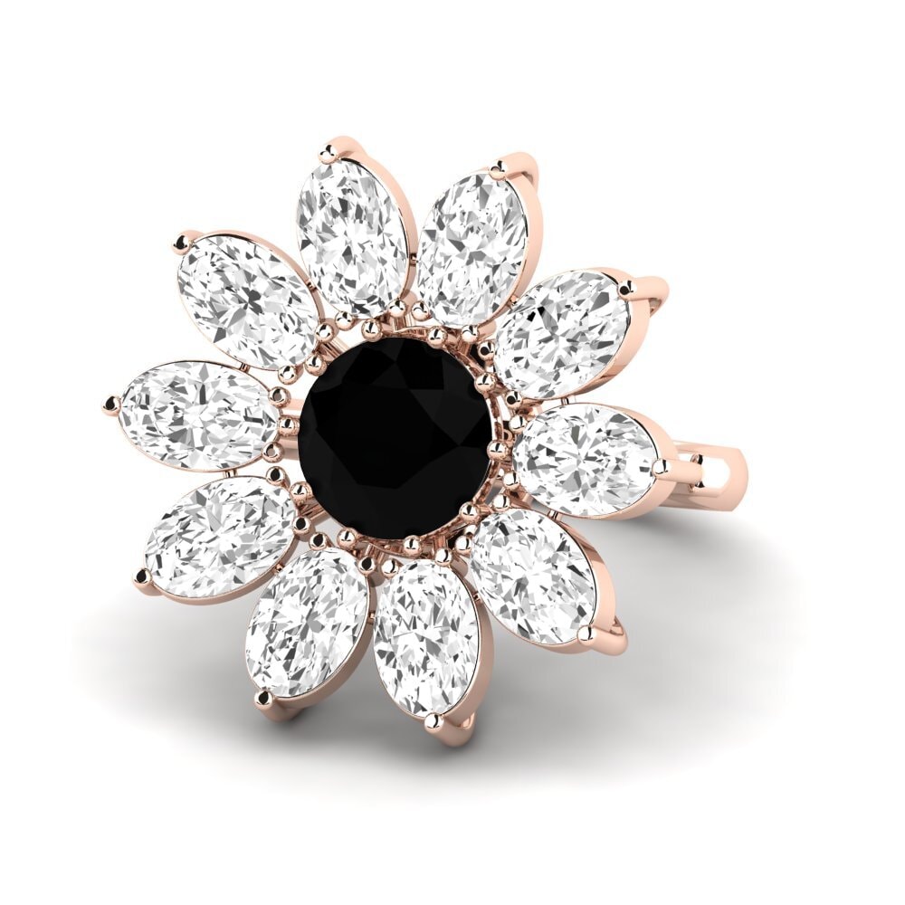 9k Rose Gold Black Onyx Ring Walcott