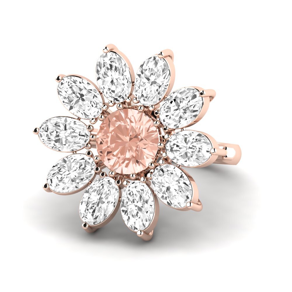 9k Rose Gold Morganite Ring Walcott