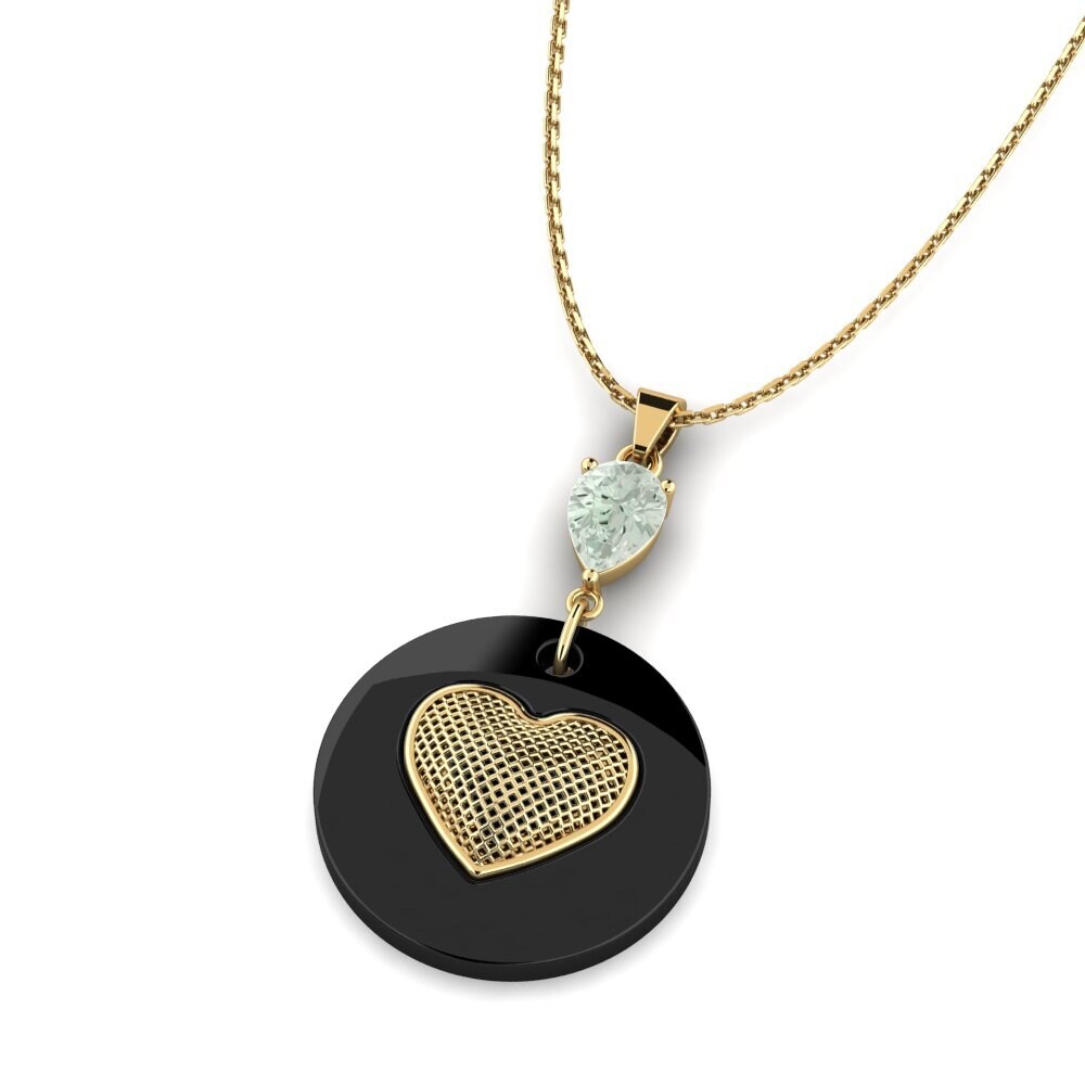 Amatista verde Colgante de Mujer Waltman