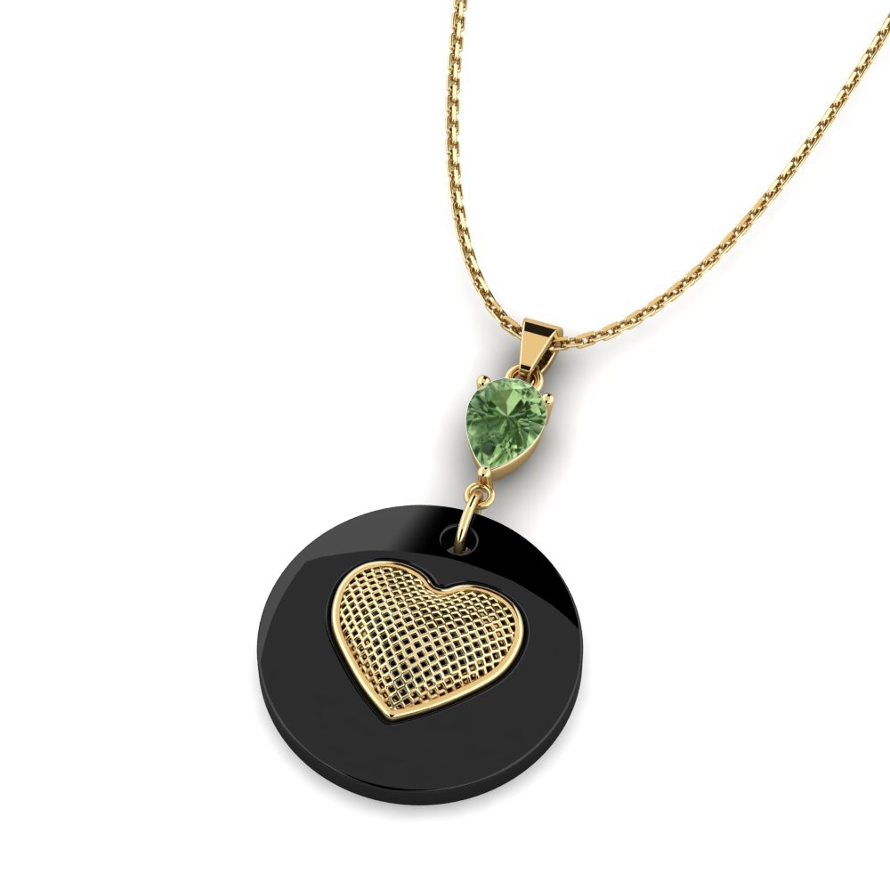 Zafiro Verde Colgante de Mujer Waltman