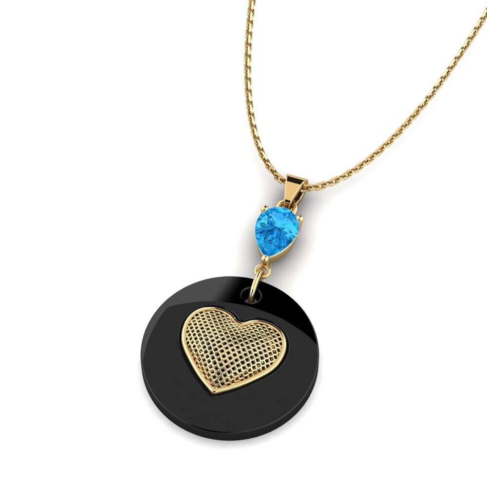 Topacio azul Colgante de Mujer Waltman