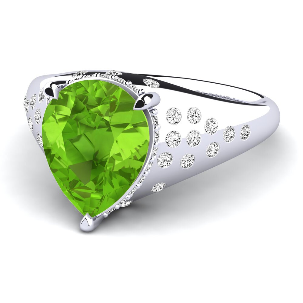 Peridoto Anillo de compromiso Waneta
