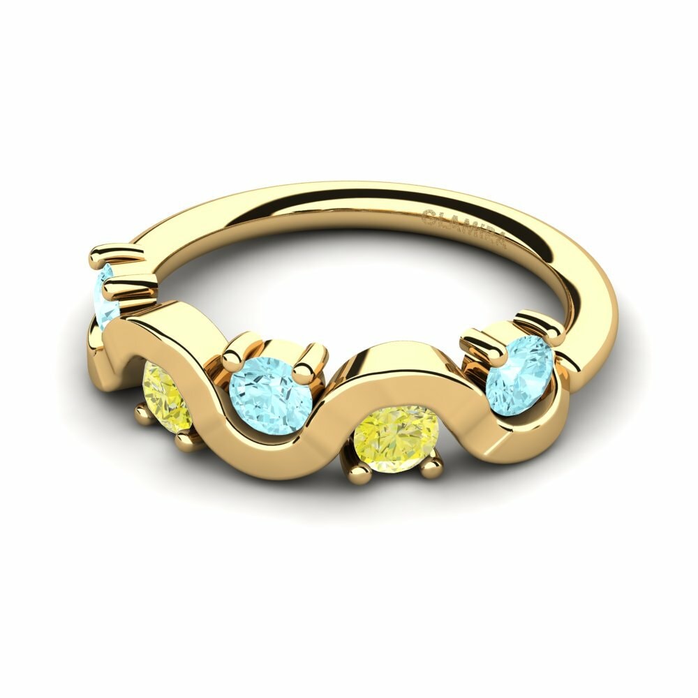 Aguamarina Anillo Wanissa