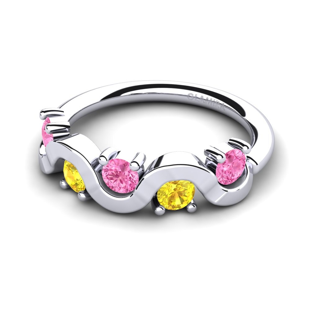 18ct White Gold Pink Sapphire Ring Wanissa