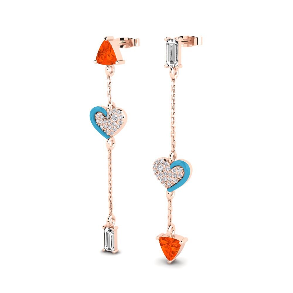 Feueropal Damen ohrring Warna-Warni