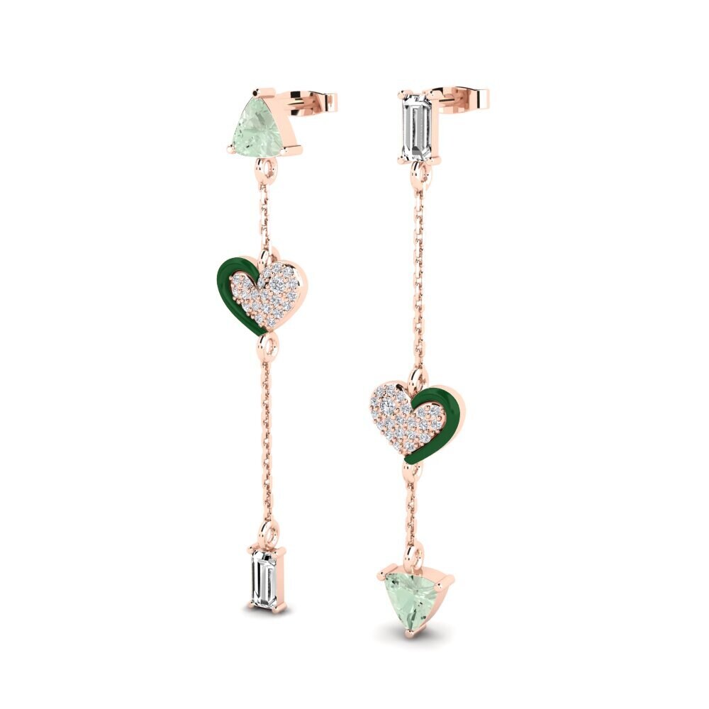 Amatista verde Pendiente de mujer Warna-Warni