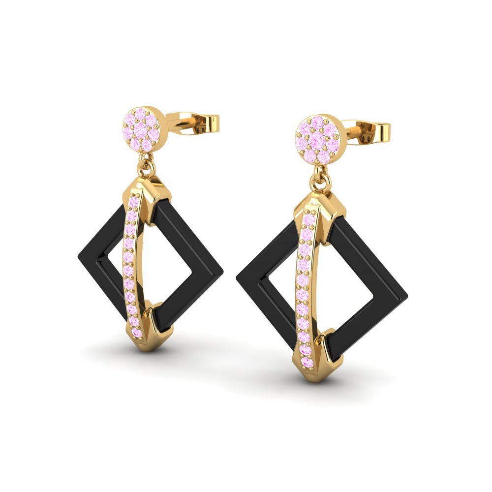 Pink Sapphire Women's Earring Warner