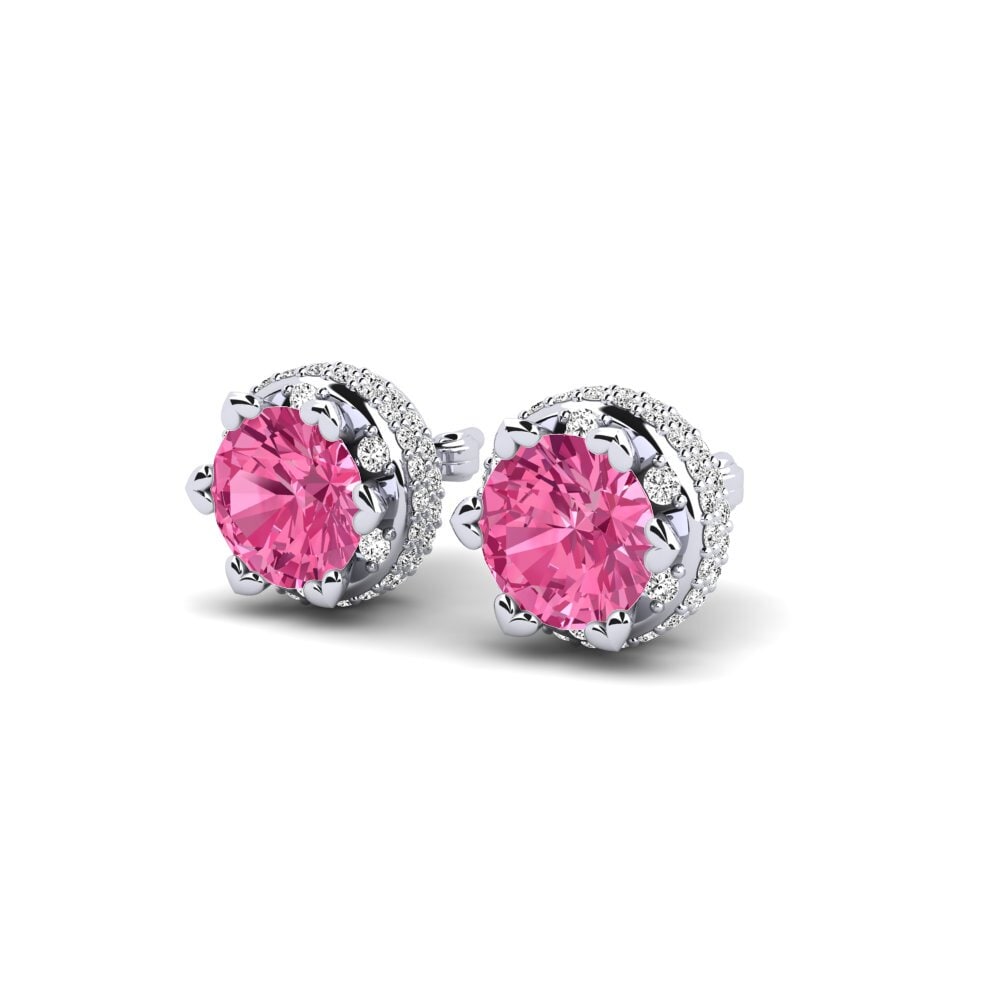 Đá Tourmaline Hồng / Bích tỷ Bông tai nữ Wartortle