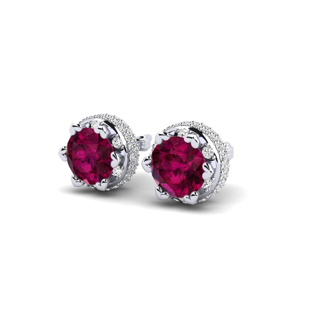 Đá Rhodolite Bông tai nữ Wartortle