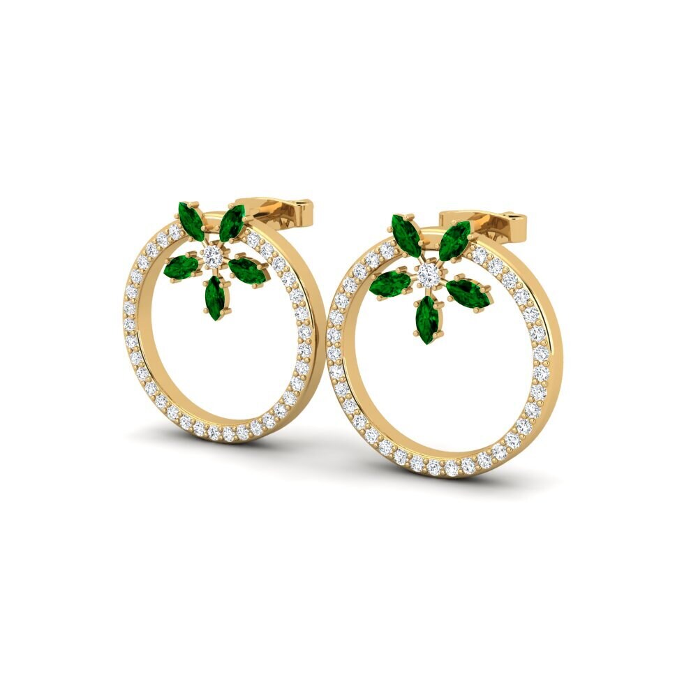 Marquesa Circonita Verde Pendiente de mujer Wayra
