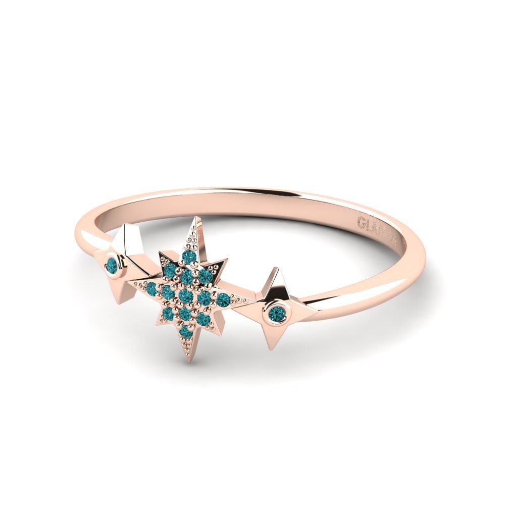 Diamante Azul Anel Wazn