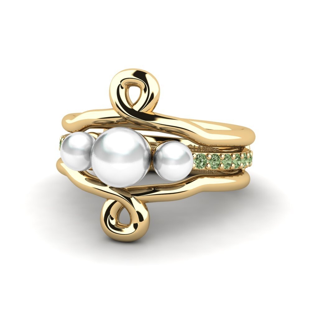 Green Diamond Ring Webo SET