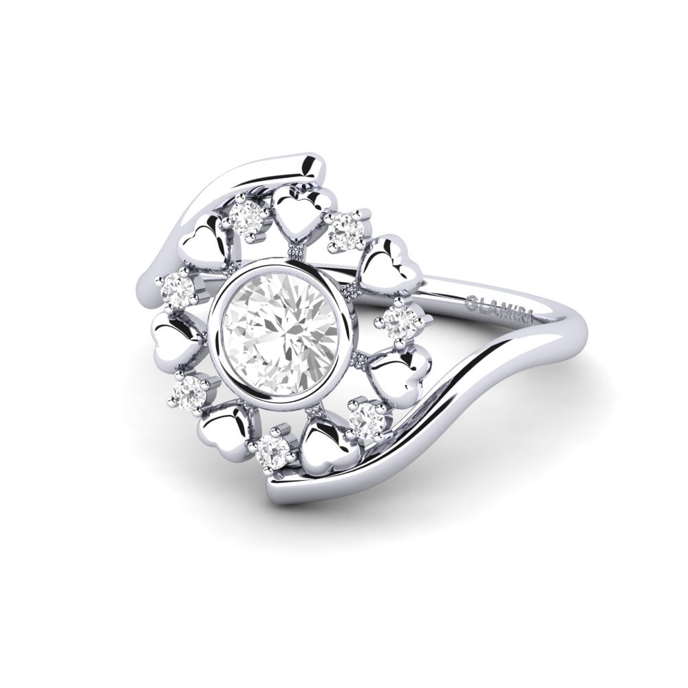 White sapphire Ring Weded