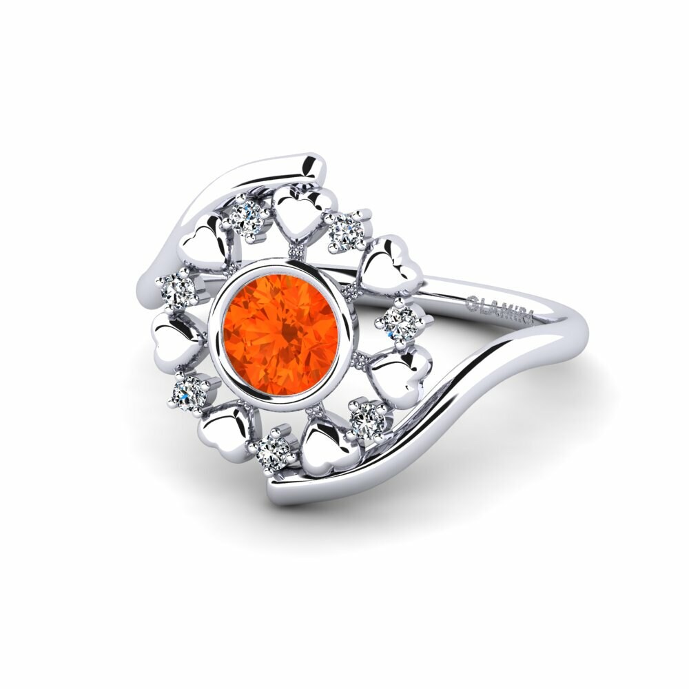 Opale de Feu Bague Weded