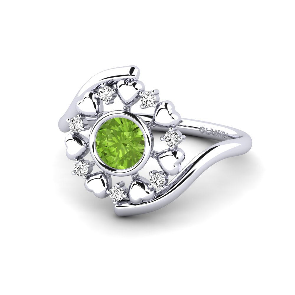 Peridoto Anillo Weded
