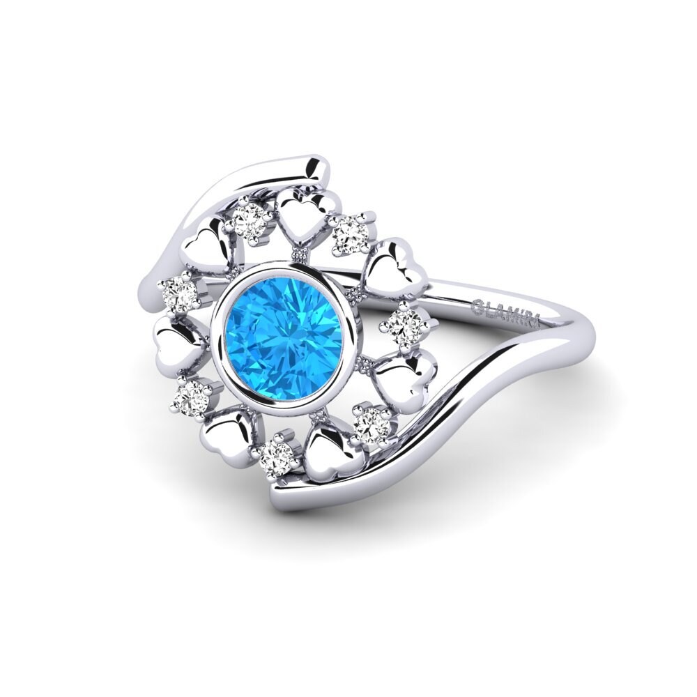 Blauer Topas Ring Weded