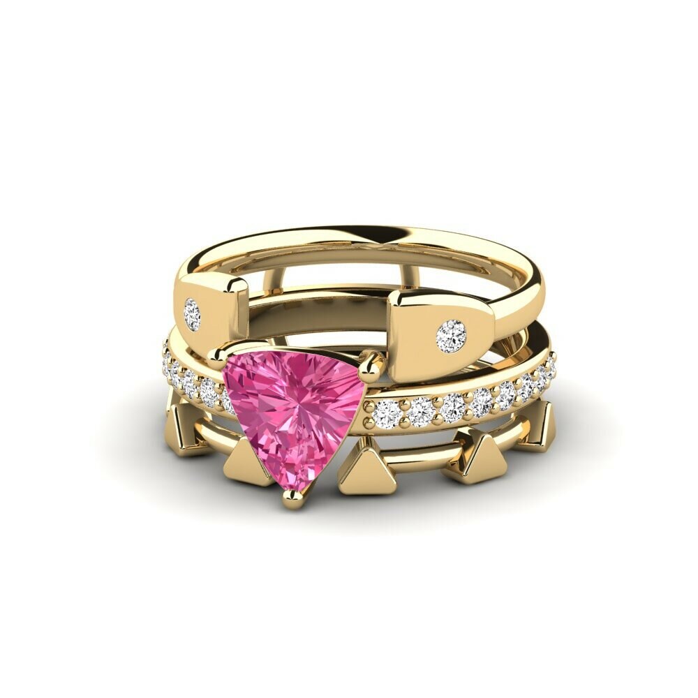 Pink Tourmaline Ring Wegyron - SET