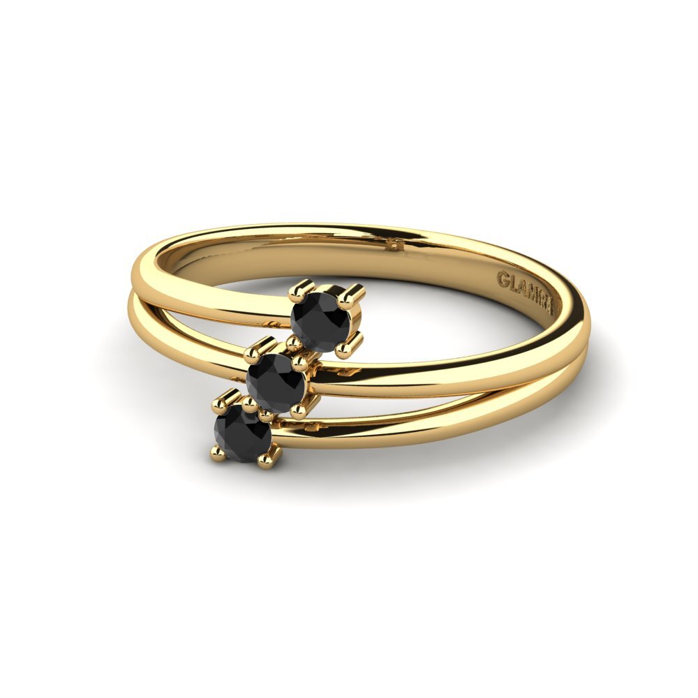 Black Sapphire Engagement Ring Welly
