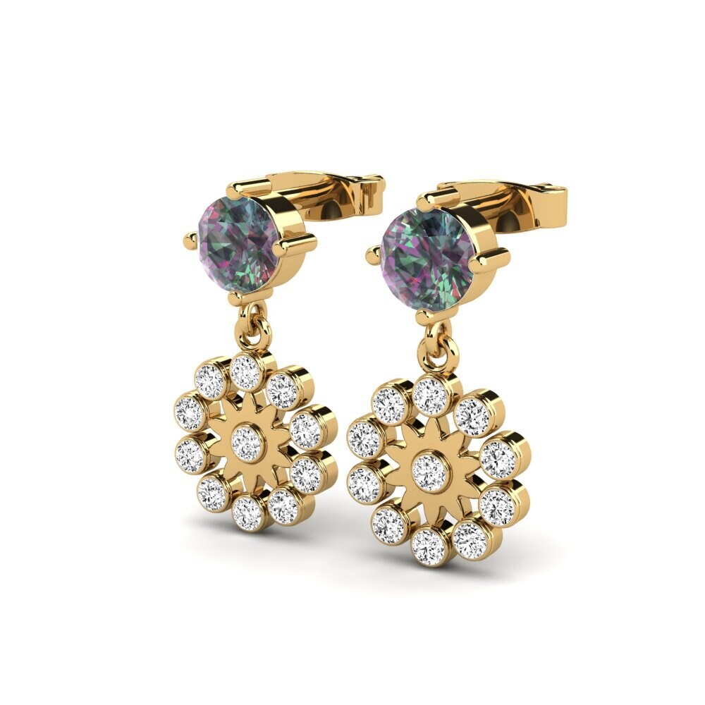 Đá Topaz Huyền Bí Bông tai nữ Wenke