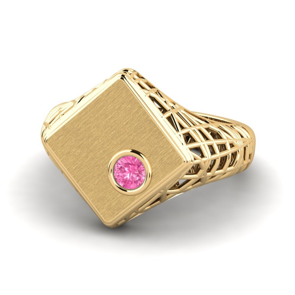 Rosa Saphir Pinker Ring Werge