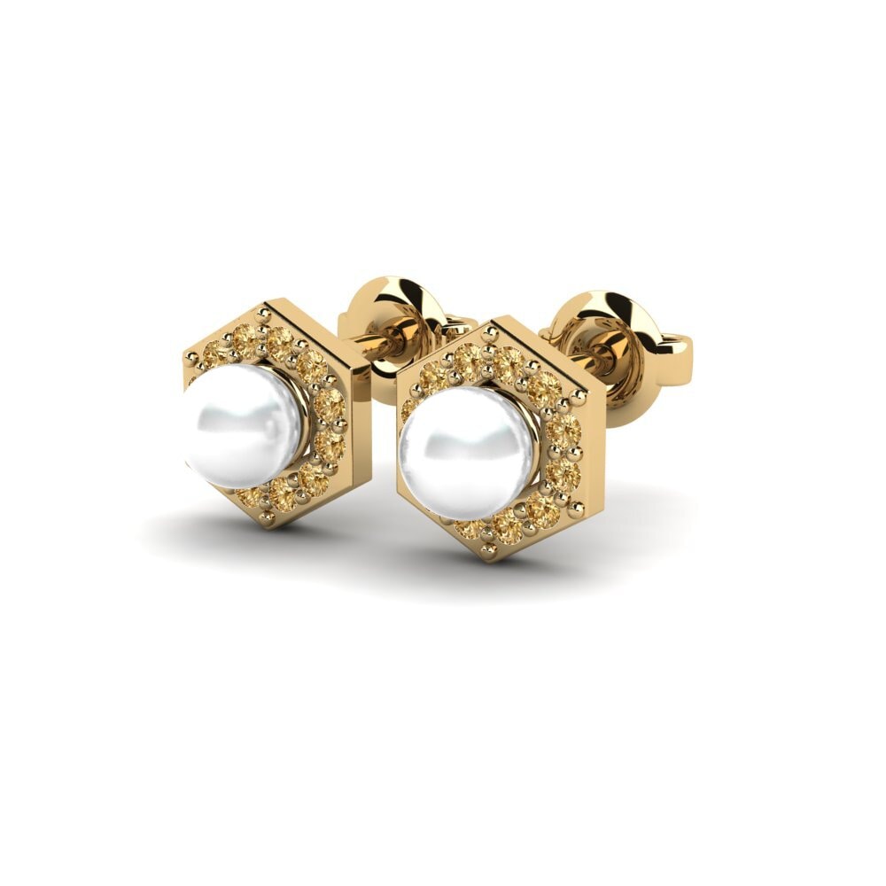 Brauner Diamant Damen ohrring Wertvoll