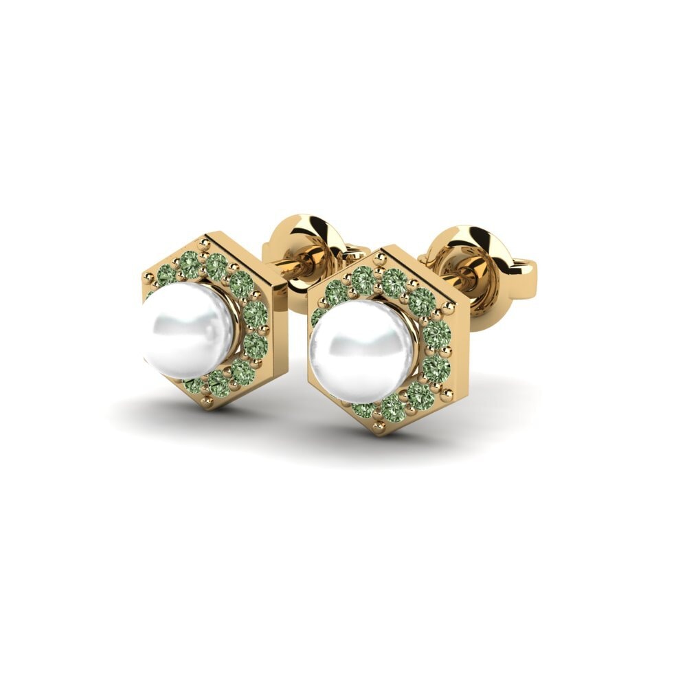 Diamant Vert Boucle d'oreille femme Wertvoll
