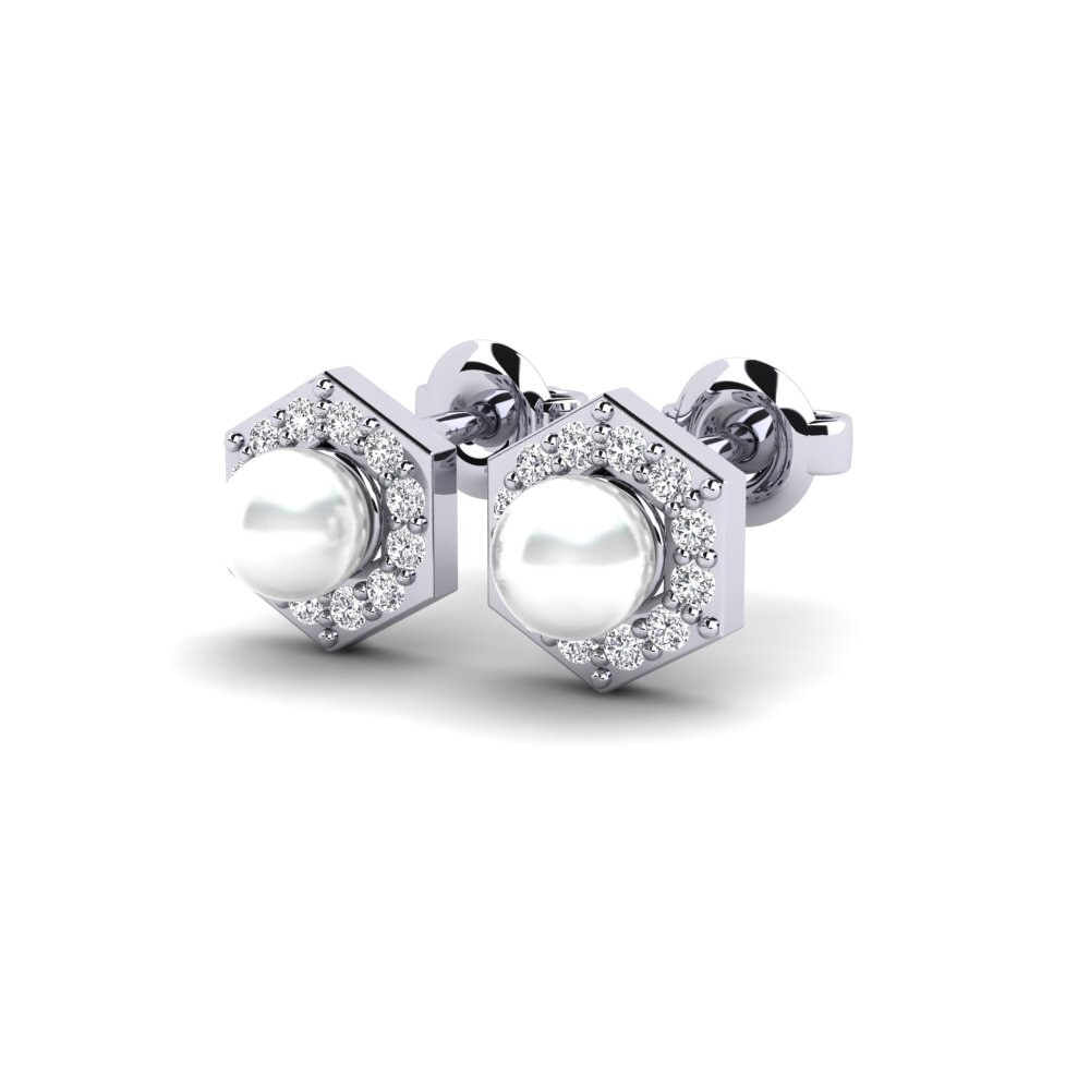 950 Palladium Women's Earring Wertvoll