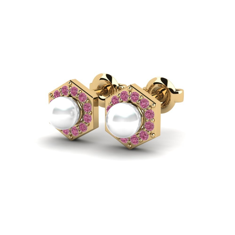 Rhodolite Garnet Women's Earring Wertvoll