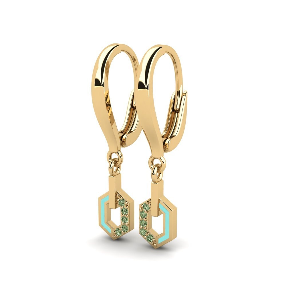 Diamante Verde Pendiente de mujer Wheats