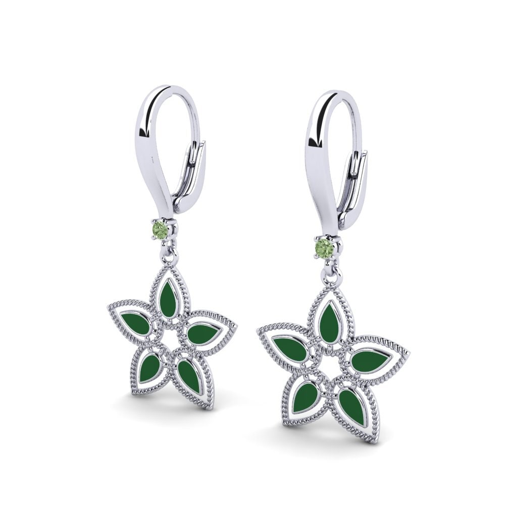 Diamante Verde Pendiente de mujer Whigging