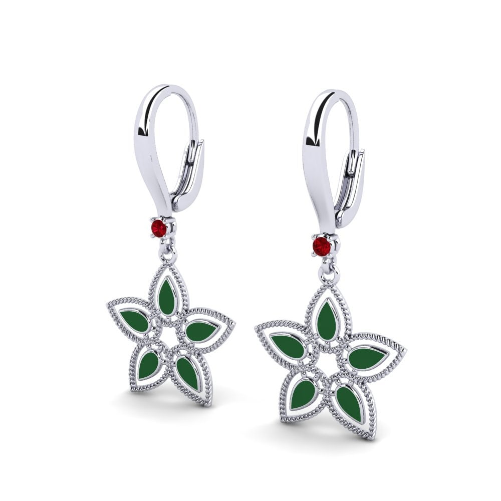 Red Zirconia Women's Earring Whigging