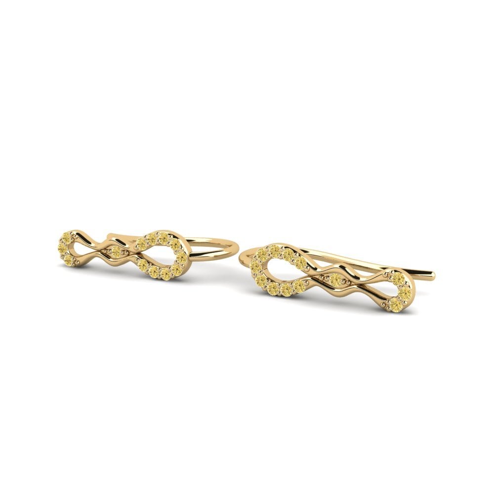 Diamante Amarillo Pendiente de mujer Whindy