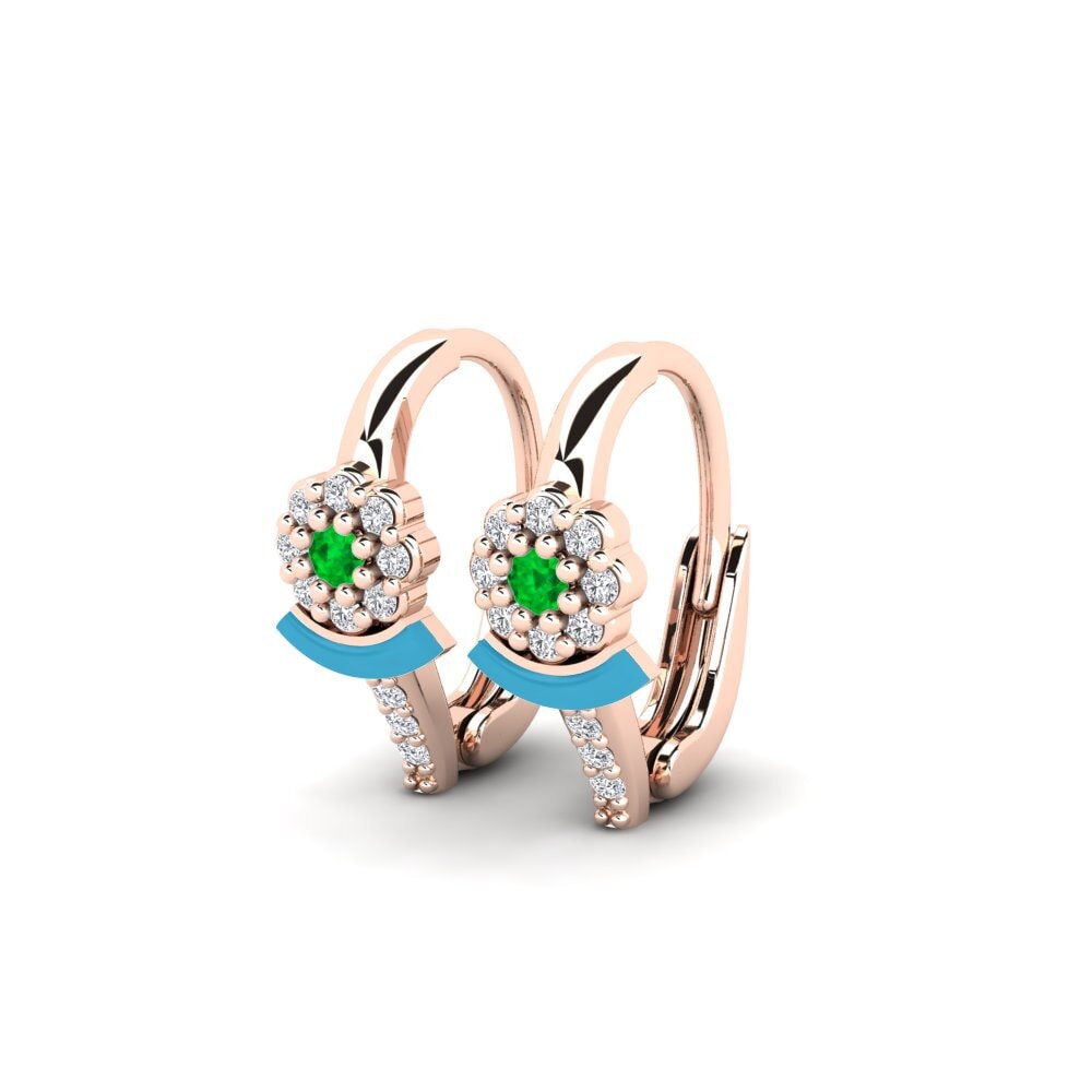 14k Oro Rosa Pendiente de mujer Whyalla
