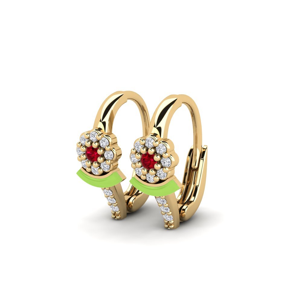 ruby-zirconia ต่างหู Whyalla