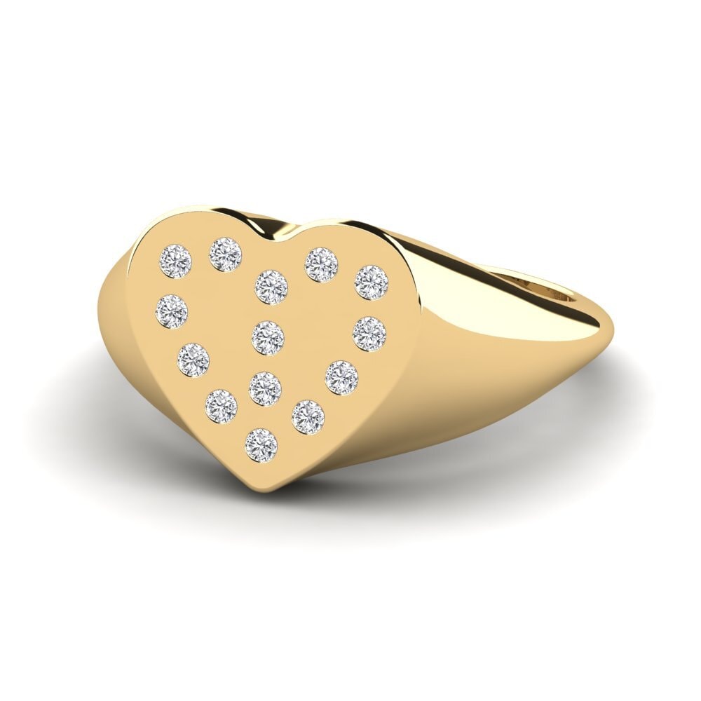 Labor-gezüchteter Diamant Pinker Ring Wicg