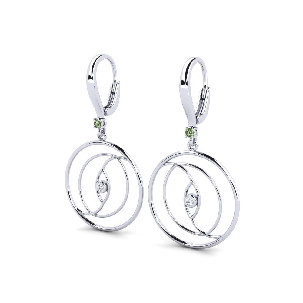 Green Diamond Women's Earring Widow
