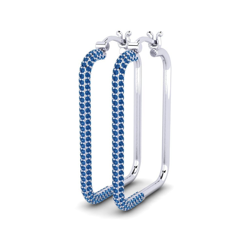 Dark Blue Zirconia Women's Earring Wiesen