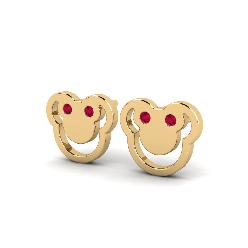 Ruby Kid's Earring Wiges