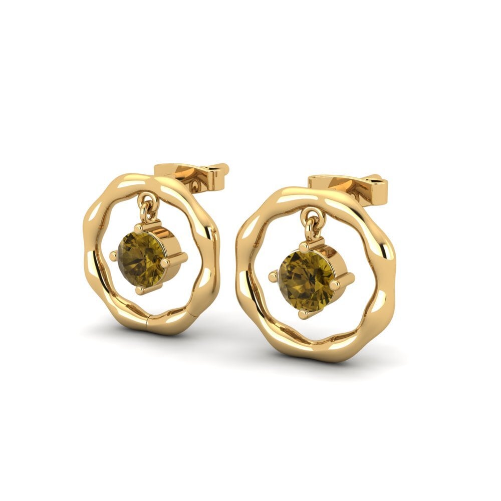 Brown Zircon Women's Earring Wiles