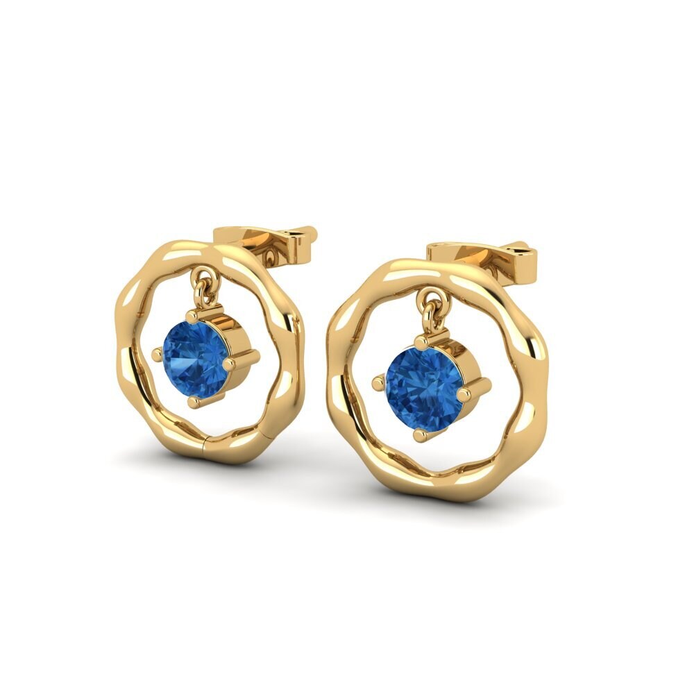 Dark Blue Zirconia Women's Earring Wiles
