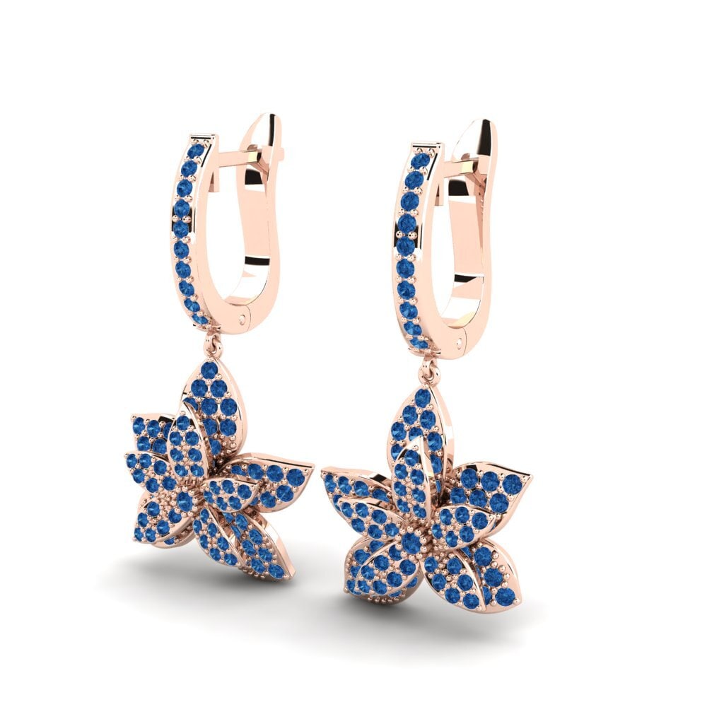 Dark Blue Zirconia Earring Wilfred