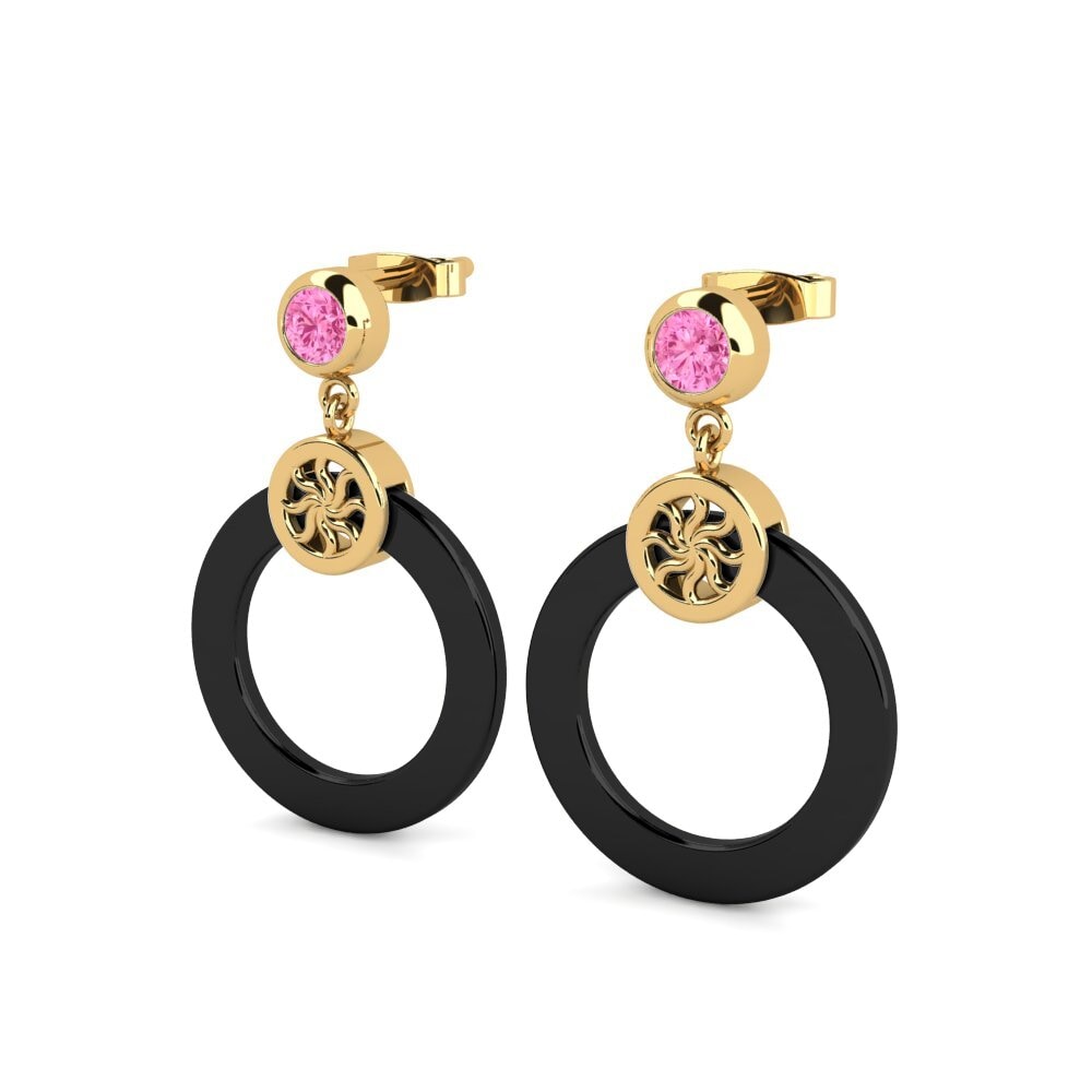 Safira Rosa Brincos Feminino Willene