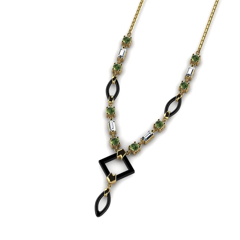 Zafiro Verde Collar de Mujer Wilmot