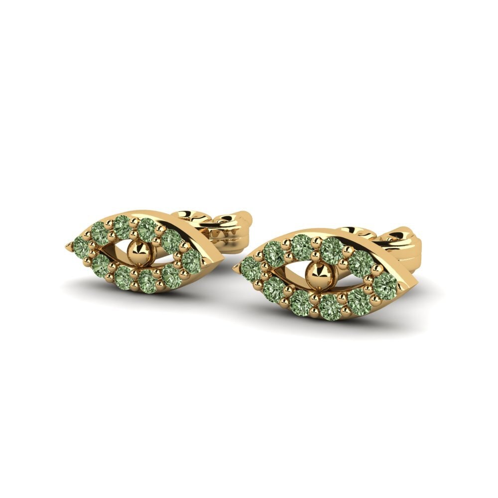 Green Diamond Women's Earring Wingerter
